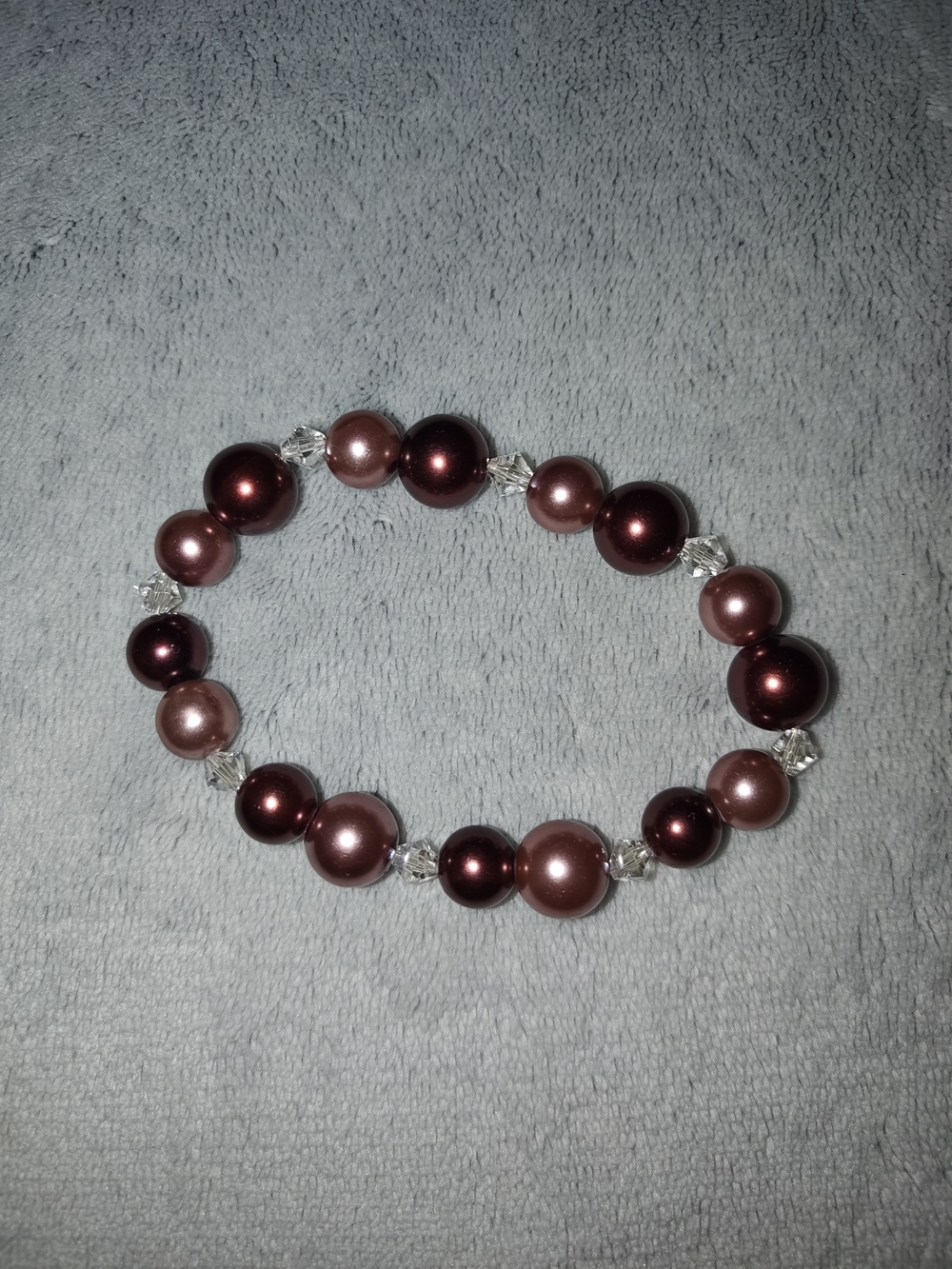 Elegant Pearl Like Stretch Bracelet - Handmade Jewelry
